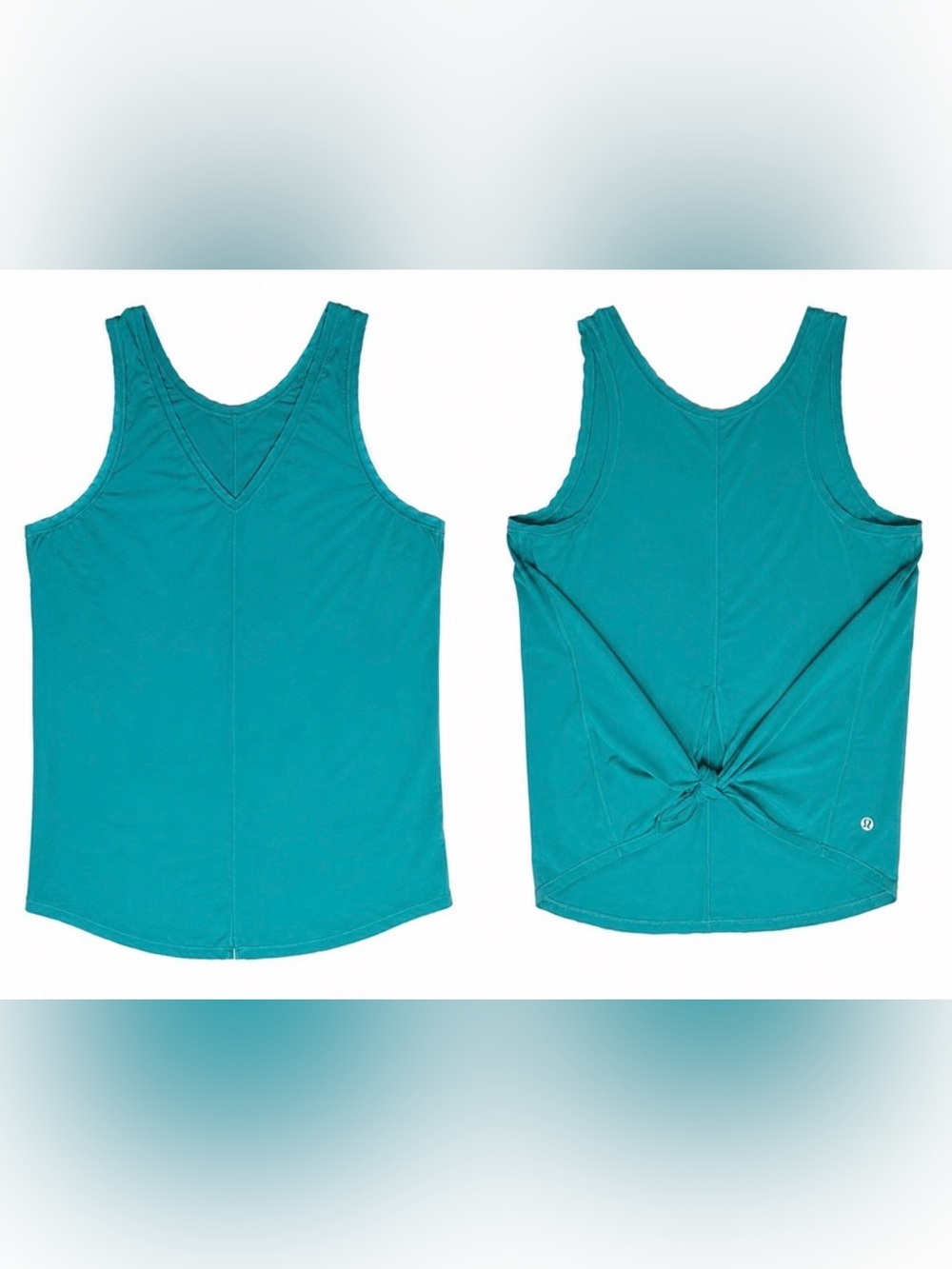 Lululemon Turn About Tank Viridian Green/Deep Teal Estimated Size 10